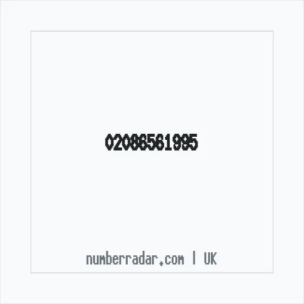 Reverse number check for +44 20 8656 1995 — who called me?