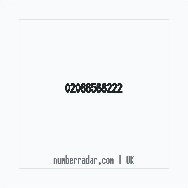 Reverse number check for +44 20 8656 8222 — who called me?