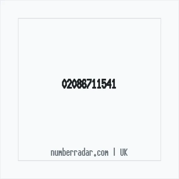Reverse number check for +44 20 8671 1541 — who called me?