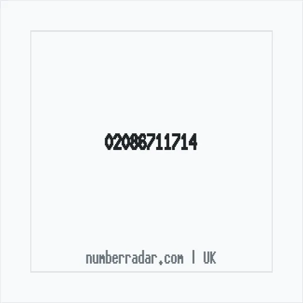 Reverse number check for +44 20 8671 1714 — who called me?