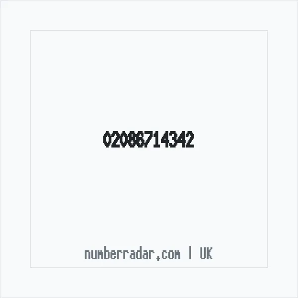 Reverse number check for +44 20 8671 4342 — who called me?