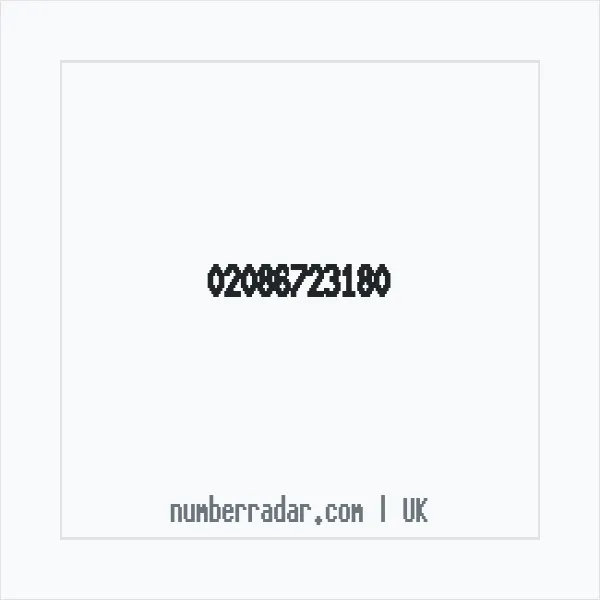 Reverse number check for +44 20 8672 3180 — who called me?