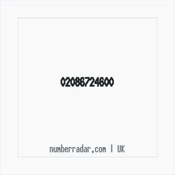 Reverse number check for +44 20 8672 4600 — who called me?