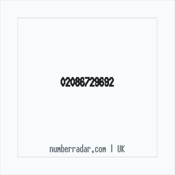 Reverse number check for +44 20 8672 9692 — who called me?