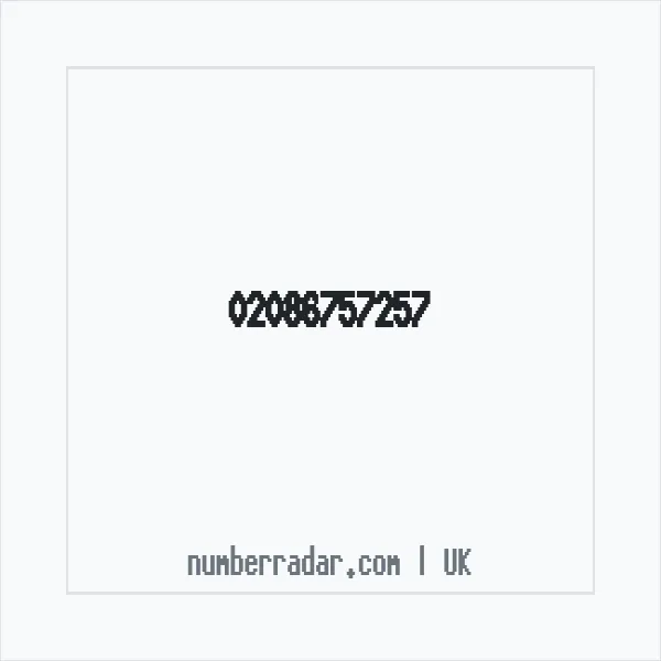 Reverse number check for +44 20 8675 7257 — who called me?