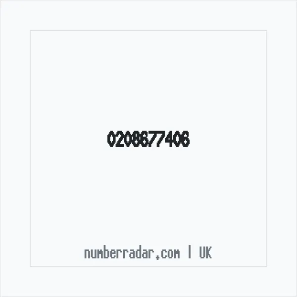 Reverse number check for +44 208677406 — who called me?