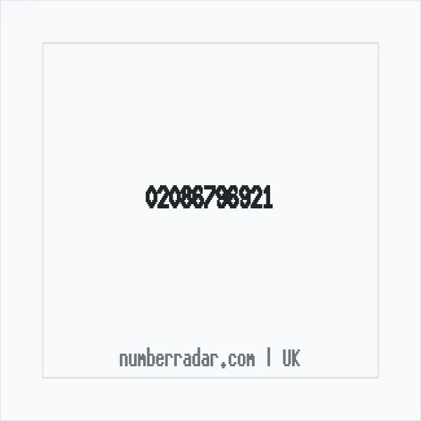 Reverse number check for +44 20 8679 6921 — who called me?