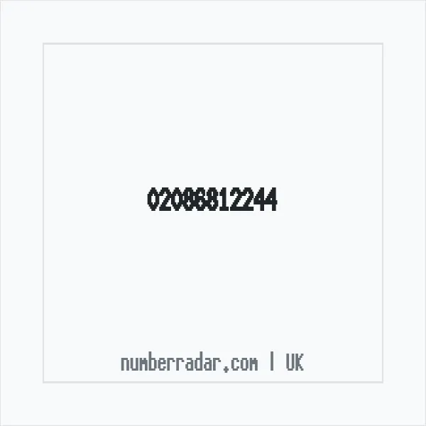 Reverse number check for +44 20 8681 2244 — who called me?