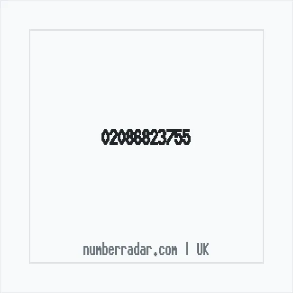 Reverse number check for +44 20 8682 3755 — who called me?