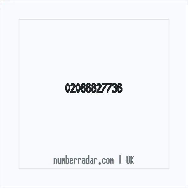Reverse number check for +44 20 8682 7736 — who called me?