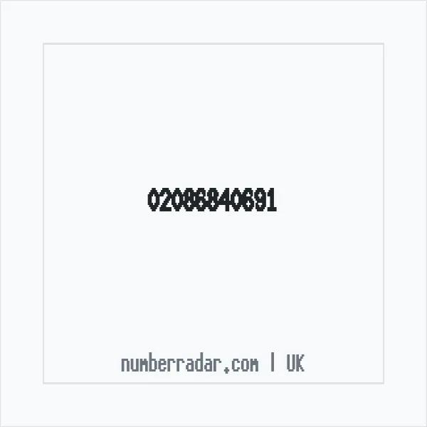 Reverse number check for +44 20 8684 0691 — who called me?