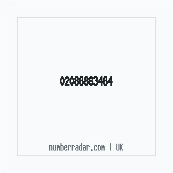 Reverse number check for +44 20 8686 3464 — who called me?