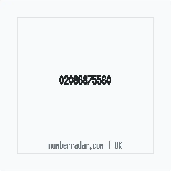 Reverse number check for +44 20 8687 5560 — who called me?