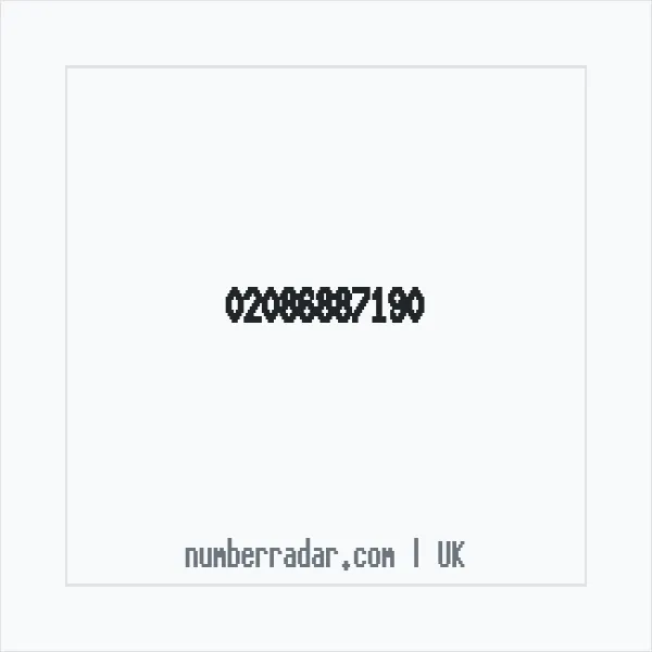 Reverse number check for +44 20 8688 7190 — who called me?