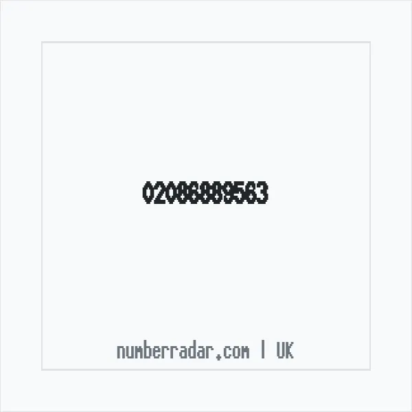 Reverse number check for +44 20 8688 9563 — who called me?