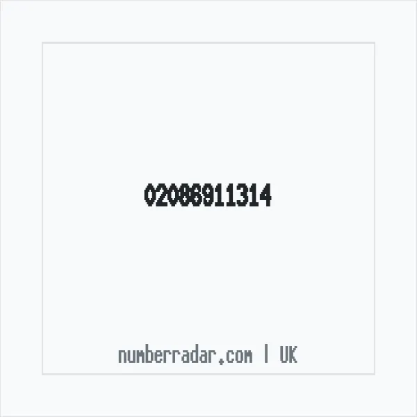 Reverse number check for +44 20 8691 1314 — who called me?