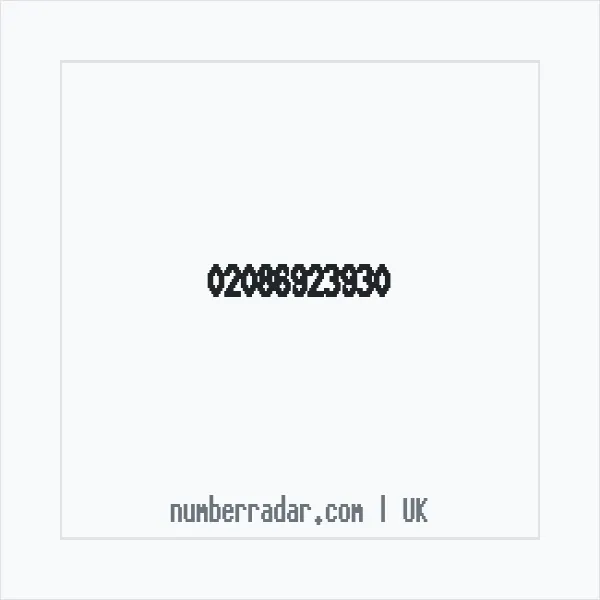 Reverse number check for +44 20 8692 3930 — who called me?