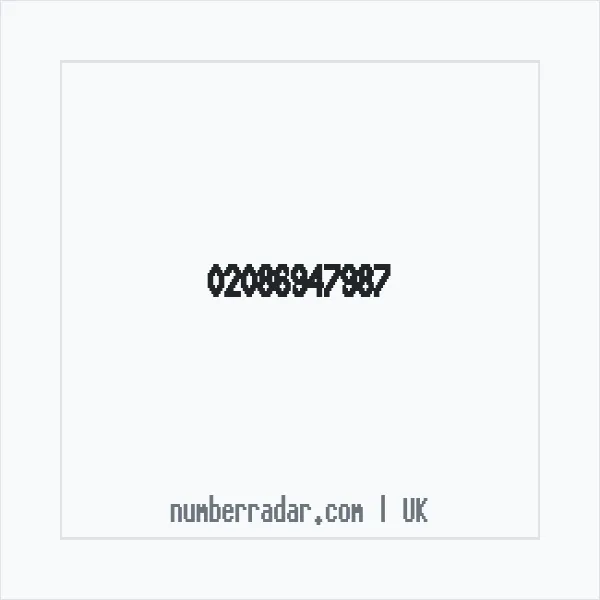 Reverse number check for +44 20 8694 7987 — who called me?