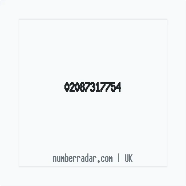 Reverse number check for +44 20 8731 7754 — who called me?