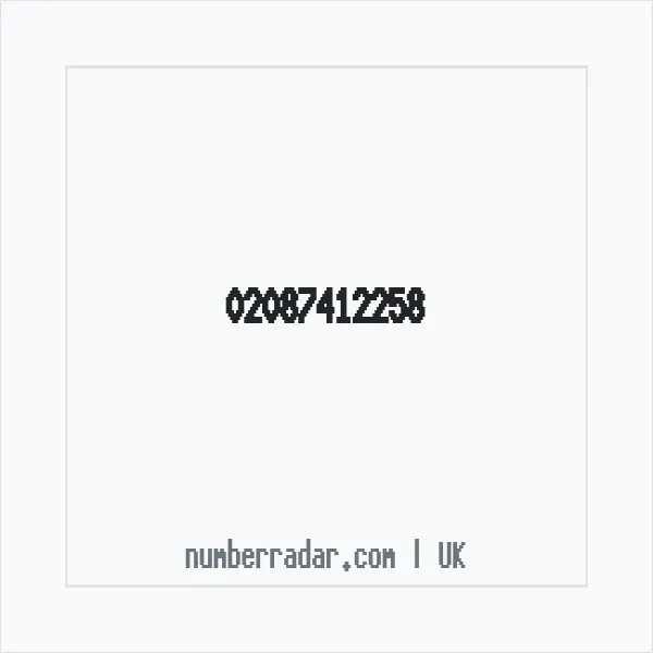 Reverse number check for +44 20 8741 2258 — who called me?
