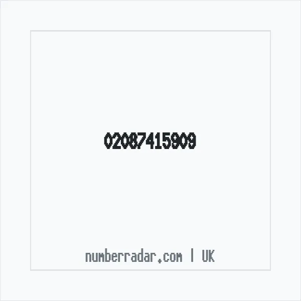 Reverse number check for +44 20 8741 5909 — who called me?