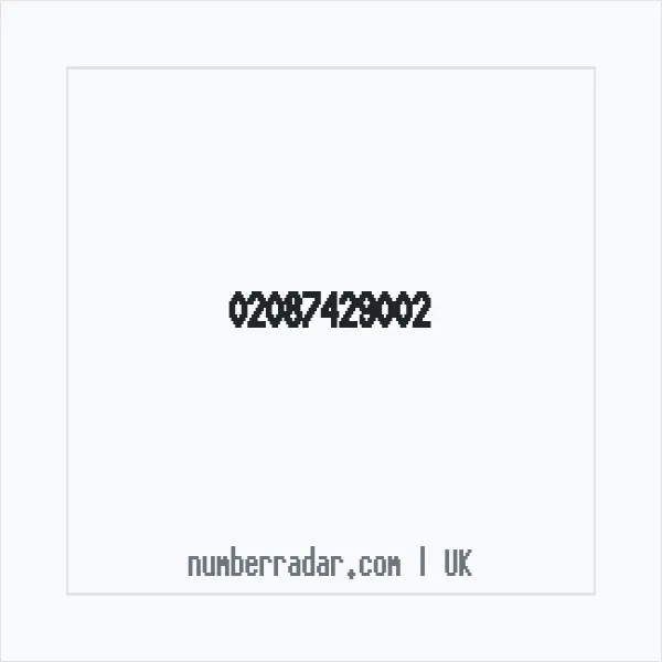 Reverse number check for +44 20 8742 9002 — who called me?