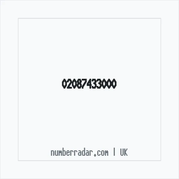 Reverse number check for +44 20 8743 3000 — who called me?