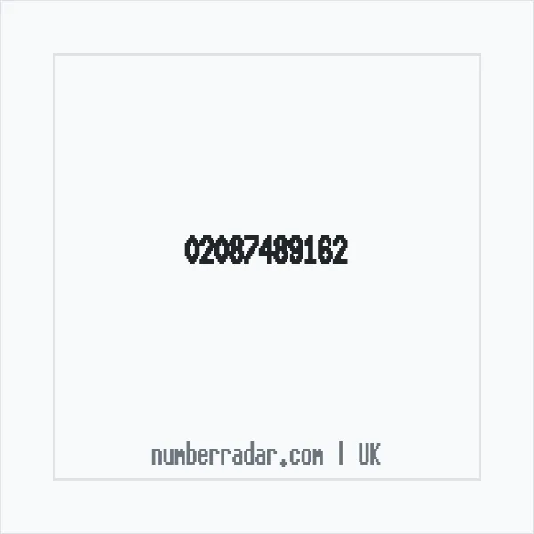 Reverse number check for +44 20 8748 9162 — who called me?