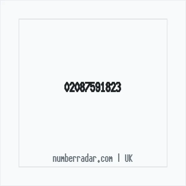 Reverse number check for +44 20 8759 1823 — who called me?
