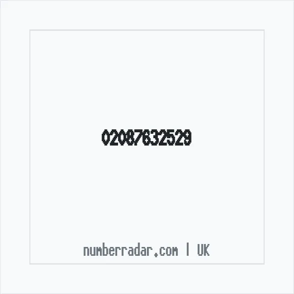 Reverse number check for +44 20 8763 2529 — who called me?