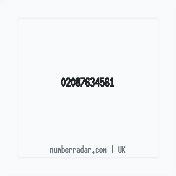 Reverse number check for +44 20 8763 4561 — who called me?