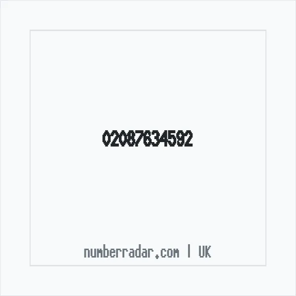 Reverse number check for +44 20 8763 4592 — who called me?