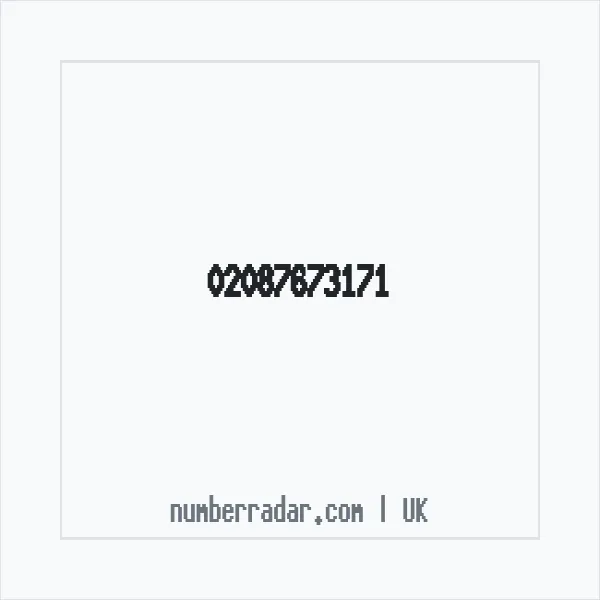 Reverse number check for +44 20 8767 3171 — who called me?