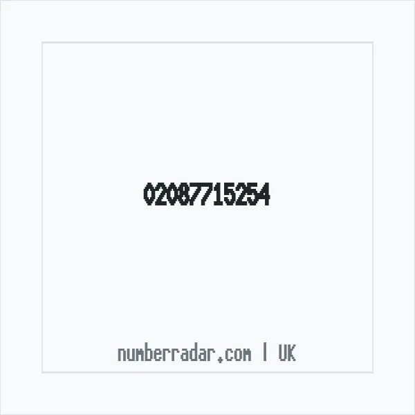 Reverse number check for +44 20 8771 5254 — who called me?