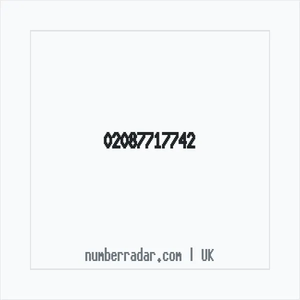 Reverse number check for +44 20 8771 7742 — who called me?