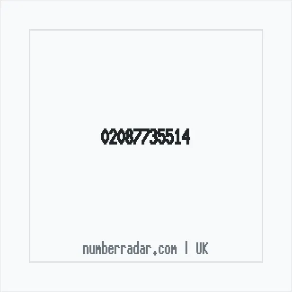 Reverse number check for +44 20 8773 5514 — who called me?