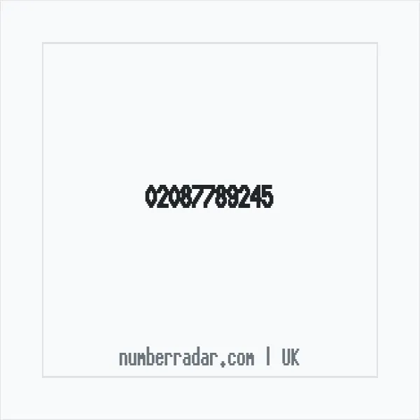 Reverse number check for +44 20 8778 9245 — who called me?
