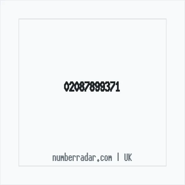 Reverse number check for +44 20 8789 9371 — who called me?