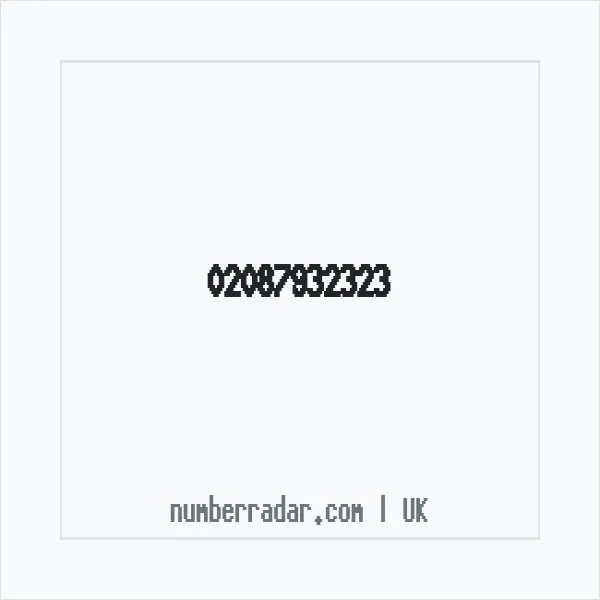 Reverse number check for +44 20 8793 2323 — who called me?