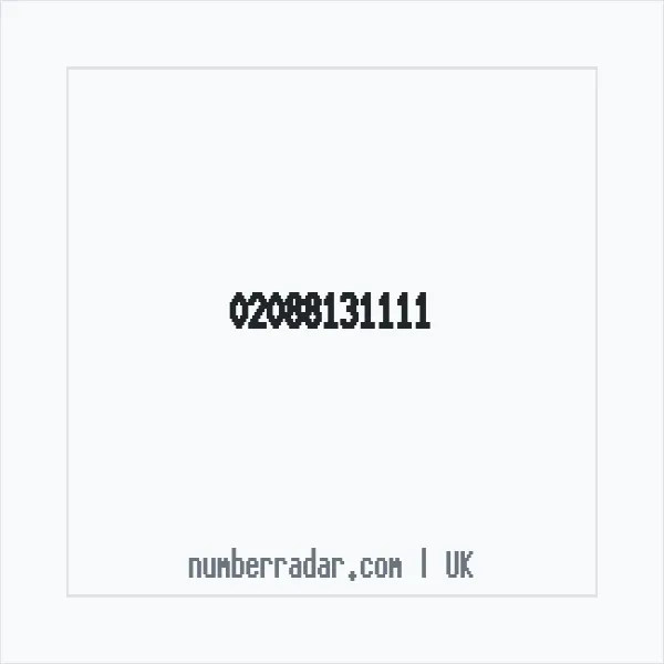 Reverse number check for +44 20 8813 1111 — who called me?