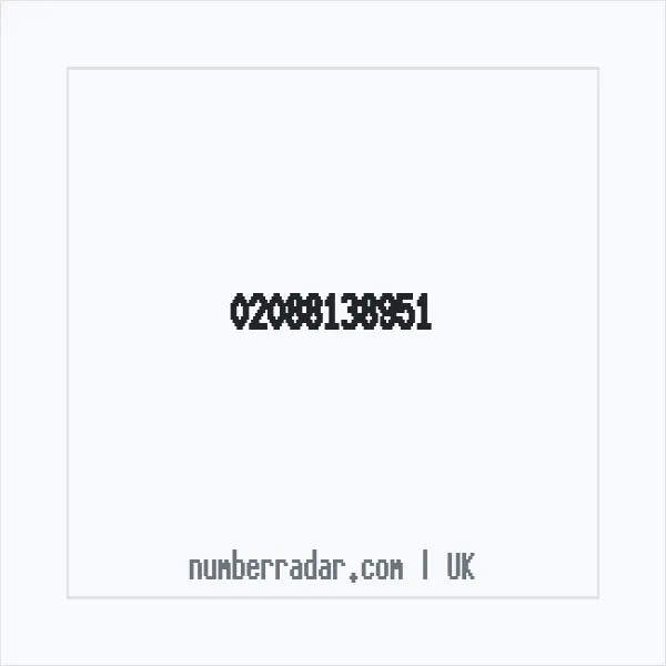 Reverse number check for +44 20 8813 8951 — who called me?