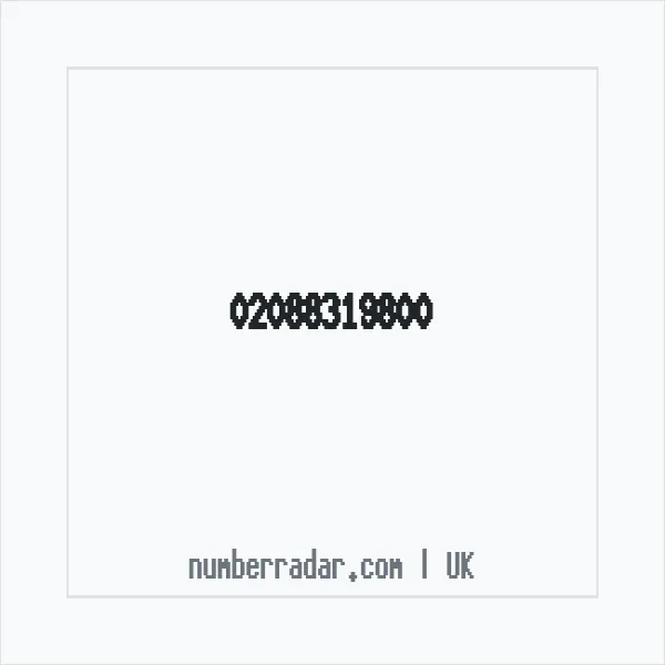Reverse number check for +44 20 8831 9800 — who called me?
