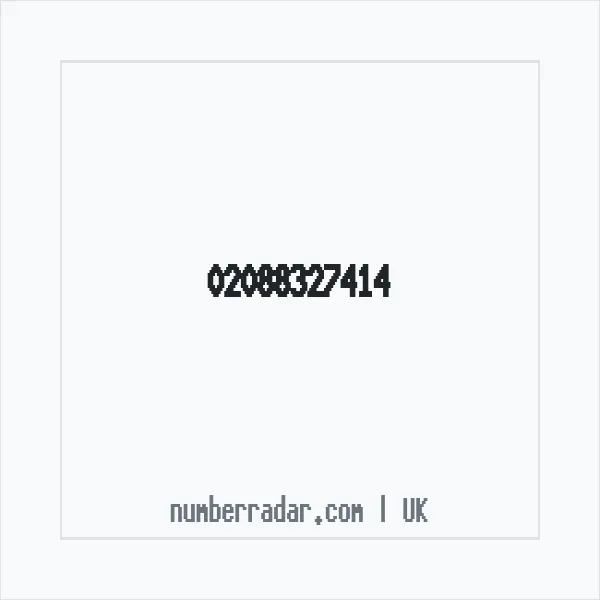 Reverse number check for +44 20 8832 7414 — who called me?