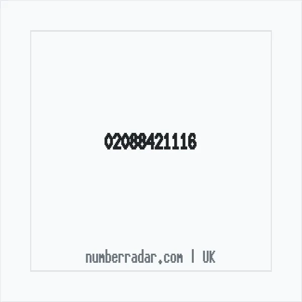 Reverse number check for +44 20 8842 1116 — who called me?