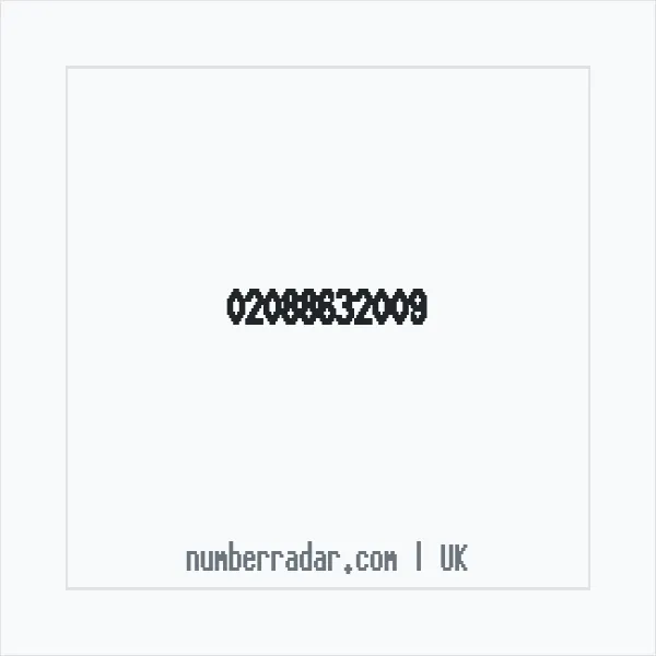 Reverse number check for +44 20 8863 2009 — who called me?