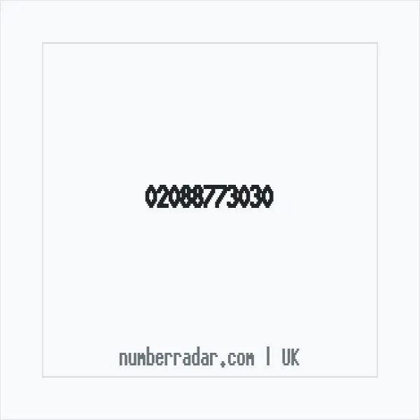 Reverse number check for +44 20 8877 3030 — who called me?