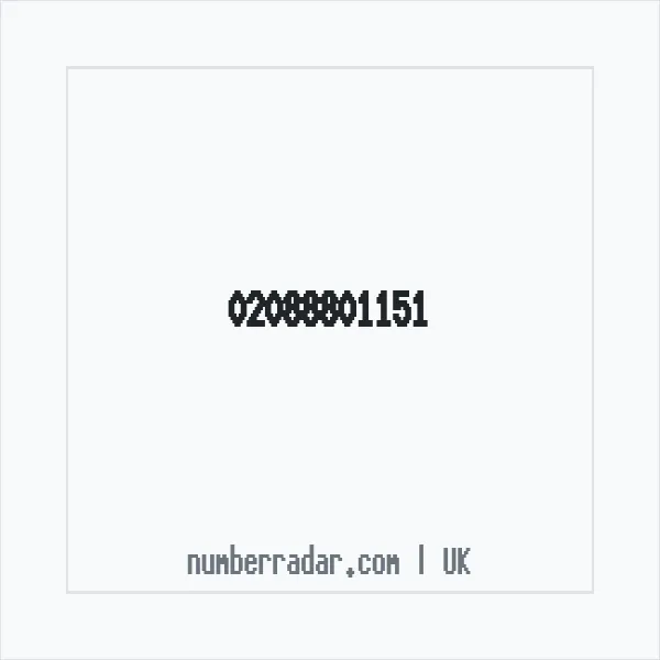 Reverse number check for +44 20 8880 1151 — who called me?
