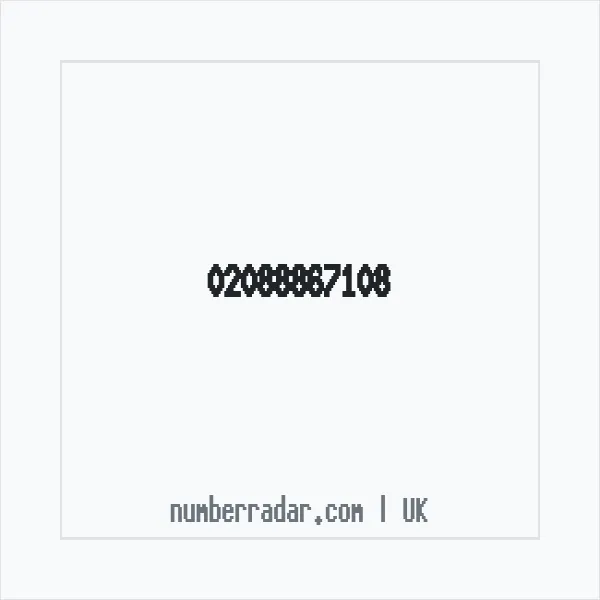 Reverse number check for +44 20 8886 7108 — who called me?