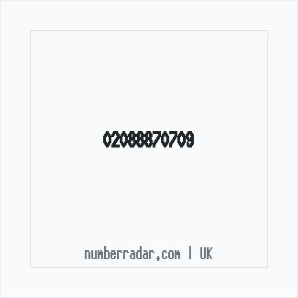 Reverse number check for +44 20 8887 0709 — who called me?