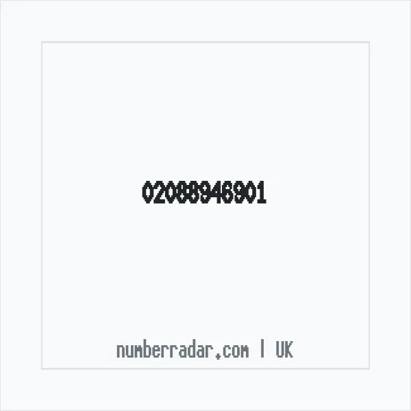 Reverse number check for +44 20 8894 6901 — who called me?